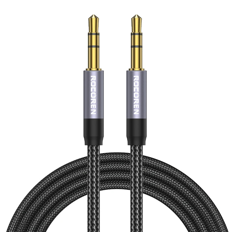 Cable de audio auxiliar con conectores jack macho de 3,5 mm a macho, para teléfono, auriculares, automóvil, reproductor MP3, altavoz y computadora, cable auxiliar de 3,5 mm de 3 m