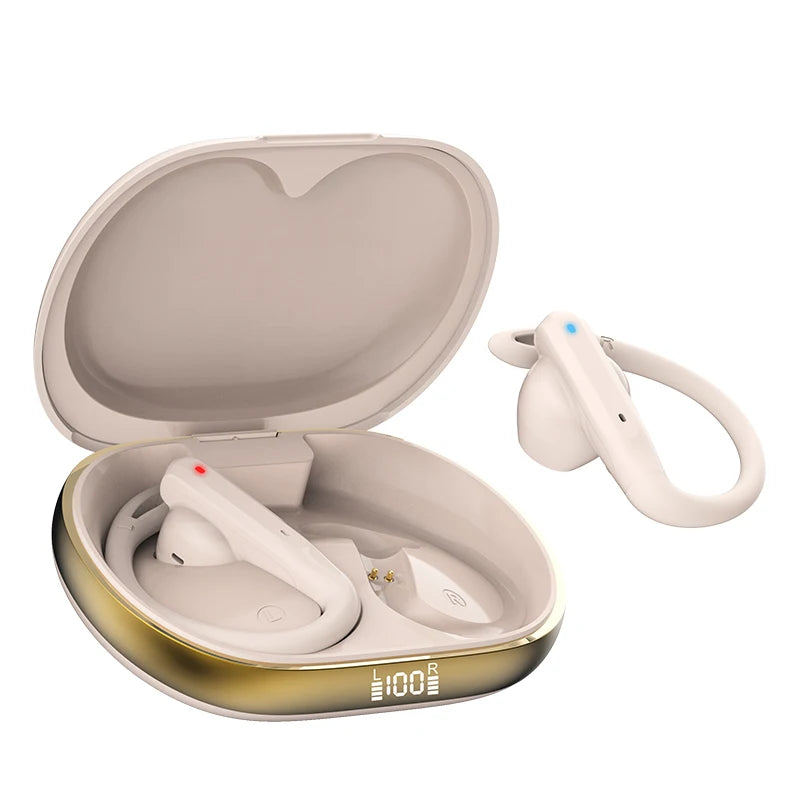 Latest Headphone Tws Dual Mic Enc Ows Hands Free Ireless Open Ear Noise Reduction Running Sports Earbuds Audifonos