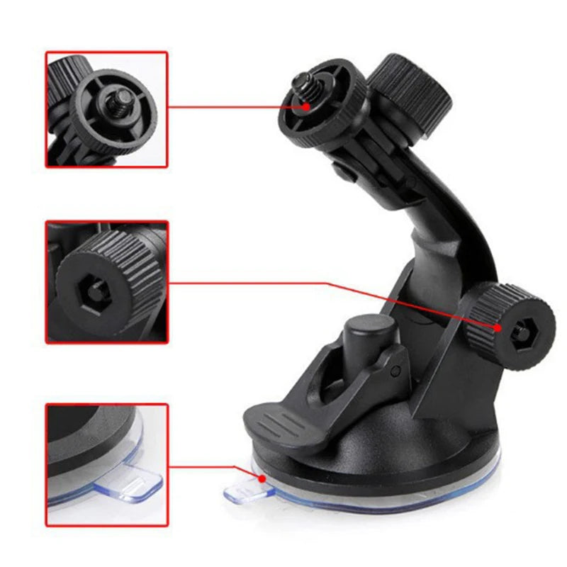 Car Suction Cup Camera Mount for Gopro Vehicle Window Windshield Holder for Go Pro Insta360 DJI OSMO Action Camera Accsesories