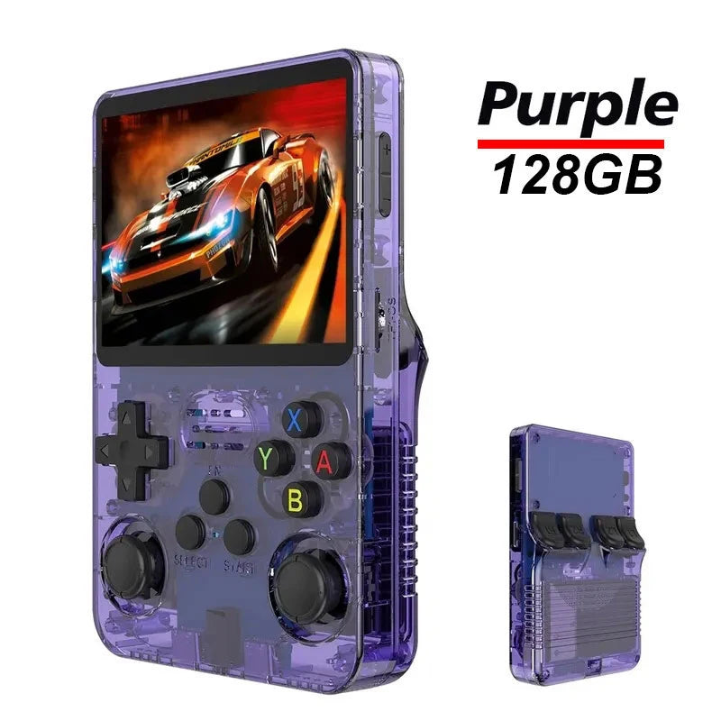 Originale Arkos R36S Retro-Spielkonsole mit 128 GB, tragbare Handheld-Konsole mit 3,5-Zoll-IPS-Bildschirm, mobiler Videoplayer, 64 GB, Spielkonsole als Geschenk für Kinder