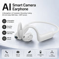 Wireless Sport BT 5.4 Headphones with 800w Camera 1080P Video Recording WiFi Transmission Music Comfortable Wearing Headphones