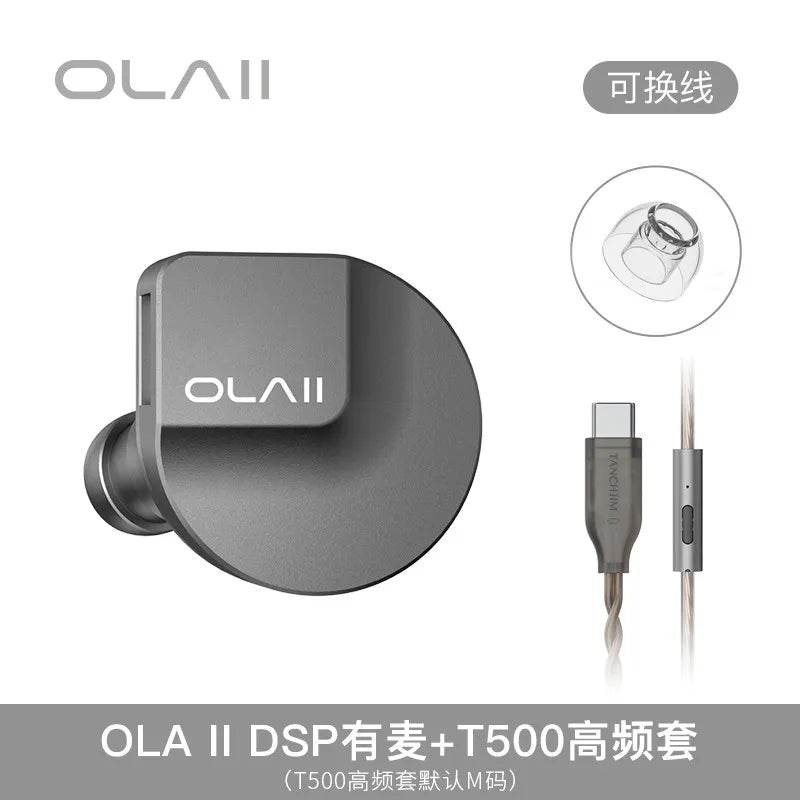 Écouteurs intra-auriculaires filaires TANCHJIM OLA2 avec pilotes hybrides, connecteur 3,5 mm/4,4 mm/Type-C, casque HiFi professionnel, cadeaux