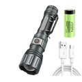 Linterna superbrillante, lámpara LED portátil recargable, farol táctico impermeable para camping y actividades al aire libre, para pesca