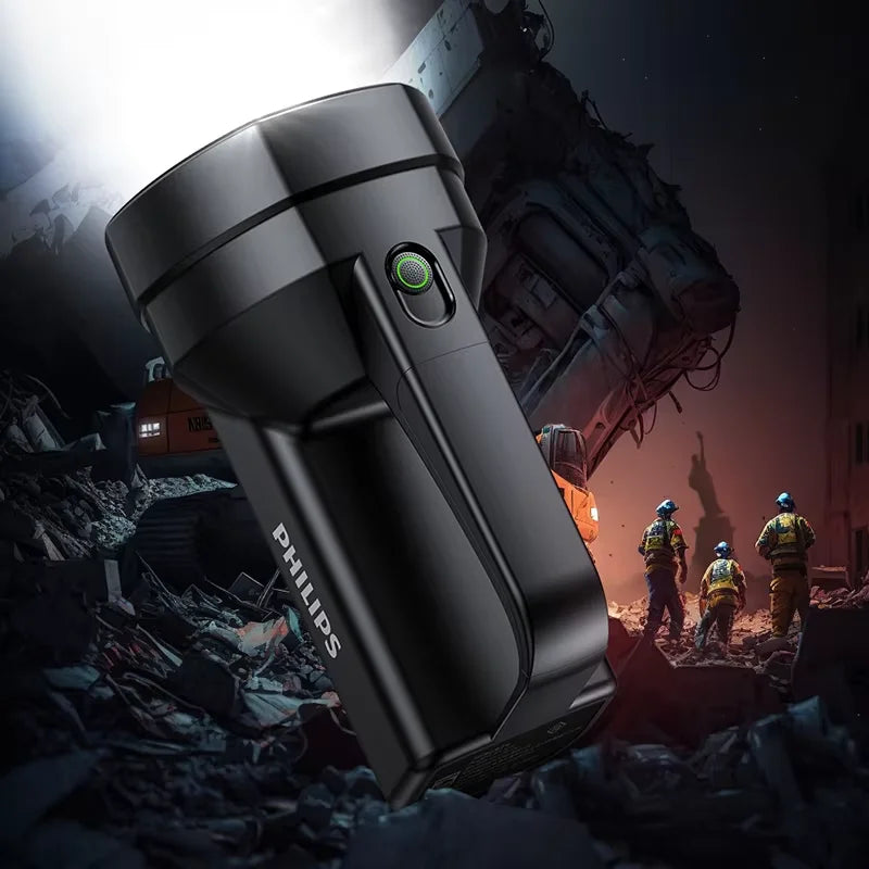 Philips hand-cranked power generator flashlight SFL3241 - New model high-intensity portable working lamp emergency light