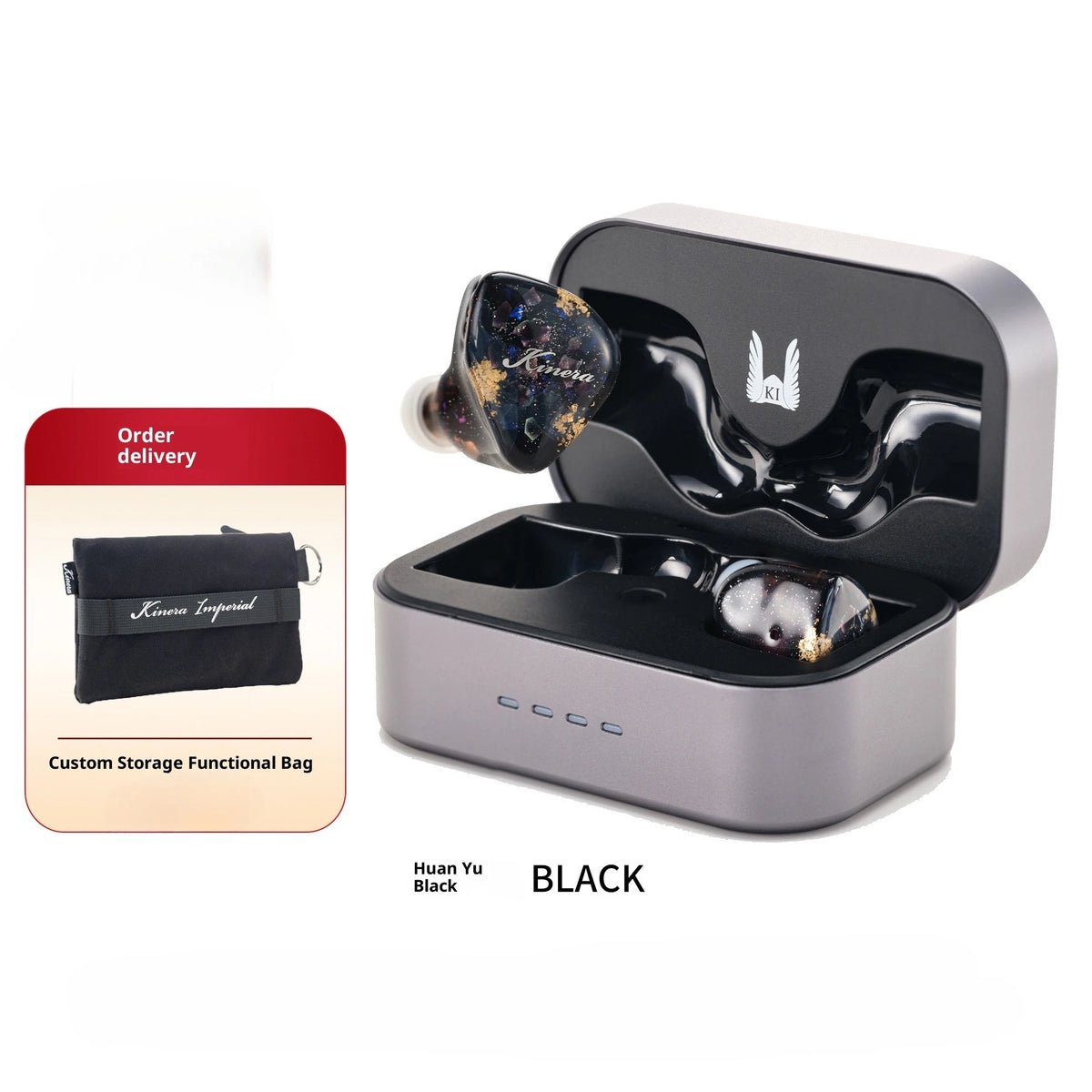 KINERA Verdand Bluetooth Earphones Dual-Mode Bone Conduction TWS Bluetooth Wired Dual-Mode Hi-Fi In-Ear Headphone