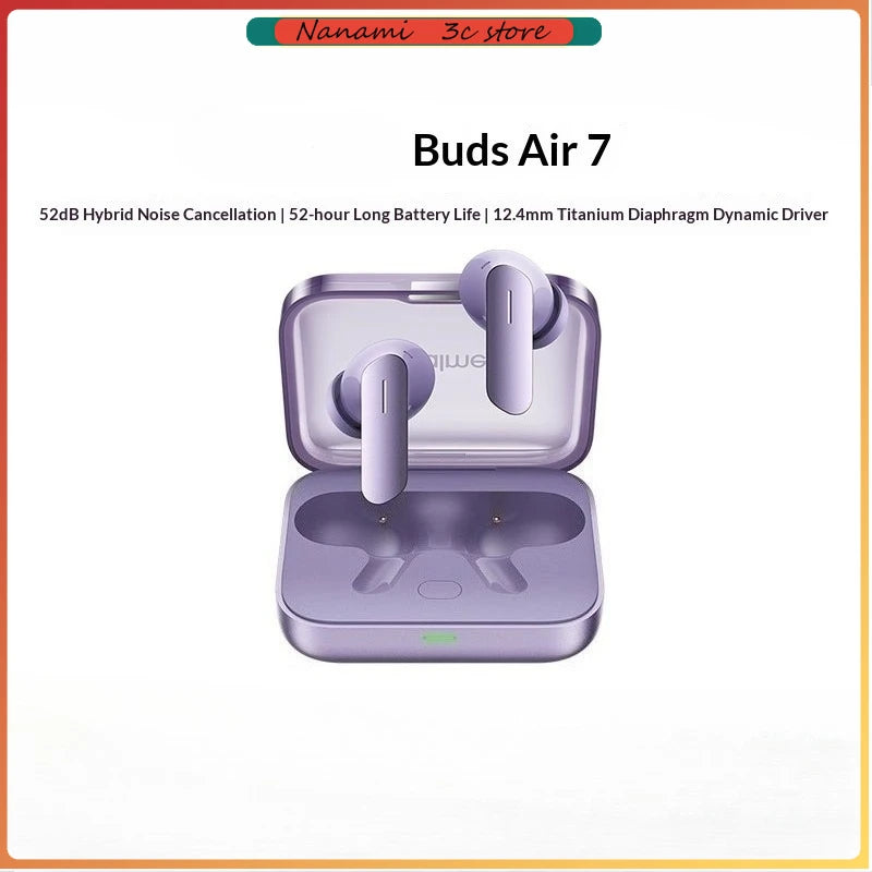 Auriculares True Wireless originales realme Buds Air 7, cancelación activa de ruido de 52dB, batería de 52Hour, Bluetooth 5.4, auriculares TWS