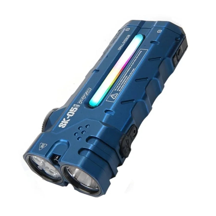 Kraftig flad LED-lommelygte på 4360LMS med 8000mAh powerbank, sidelygte, der kombinerer flodlys og spotlight til søgning – Nitecore