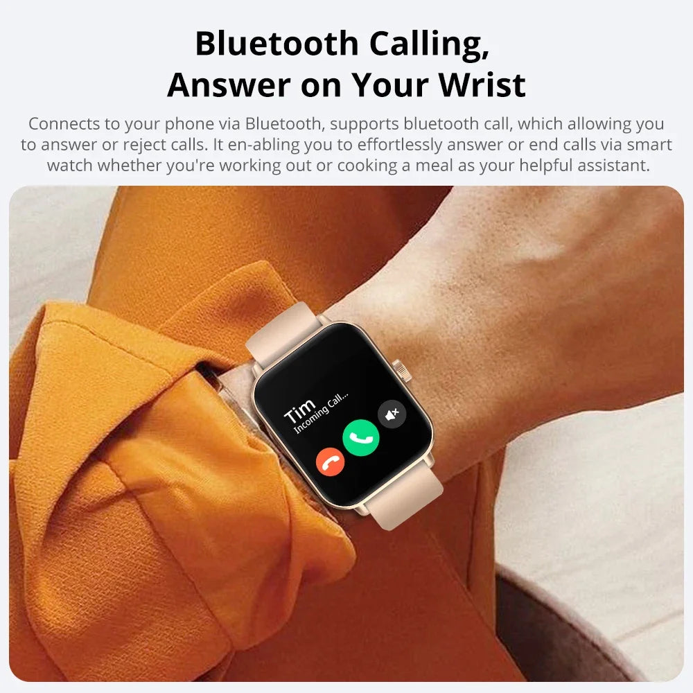 COLMI P81 Smartwatch mit Sprachanrufen, Ultra-1.9-Zoll-Display, 24-Stunden-Gesundheitsmonitor, über 100 Sportmodi, Bluetooth-Smartwatch für Männer und Frauen