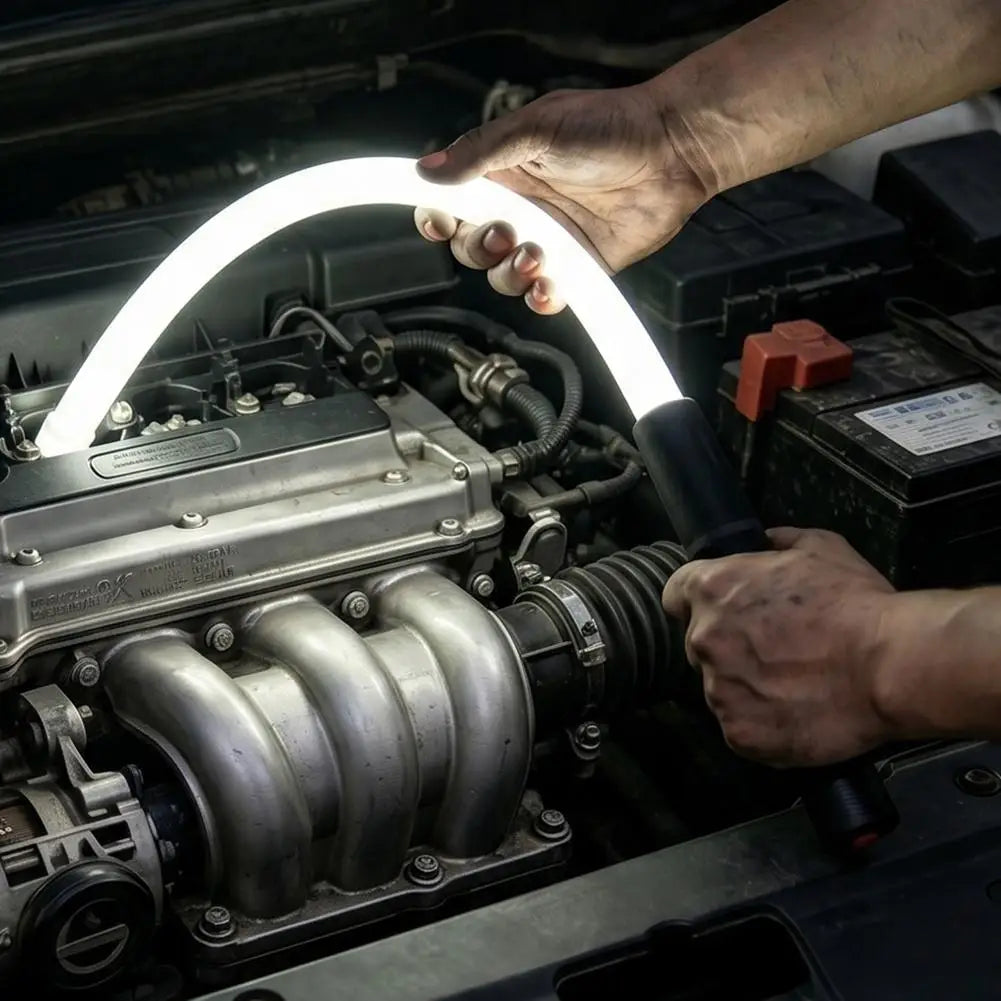 Barra de linterna LED flexible de 78 cm, batería recargable con autonomía de 2 horas, luz de trabajo de alto brillo para reparación de automóviles e inspección de motores