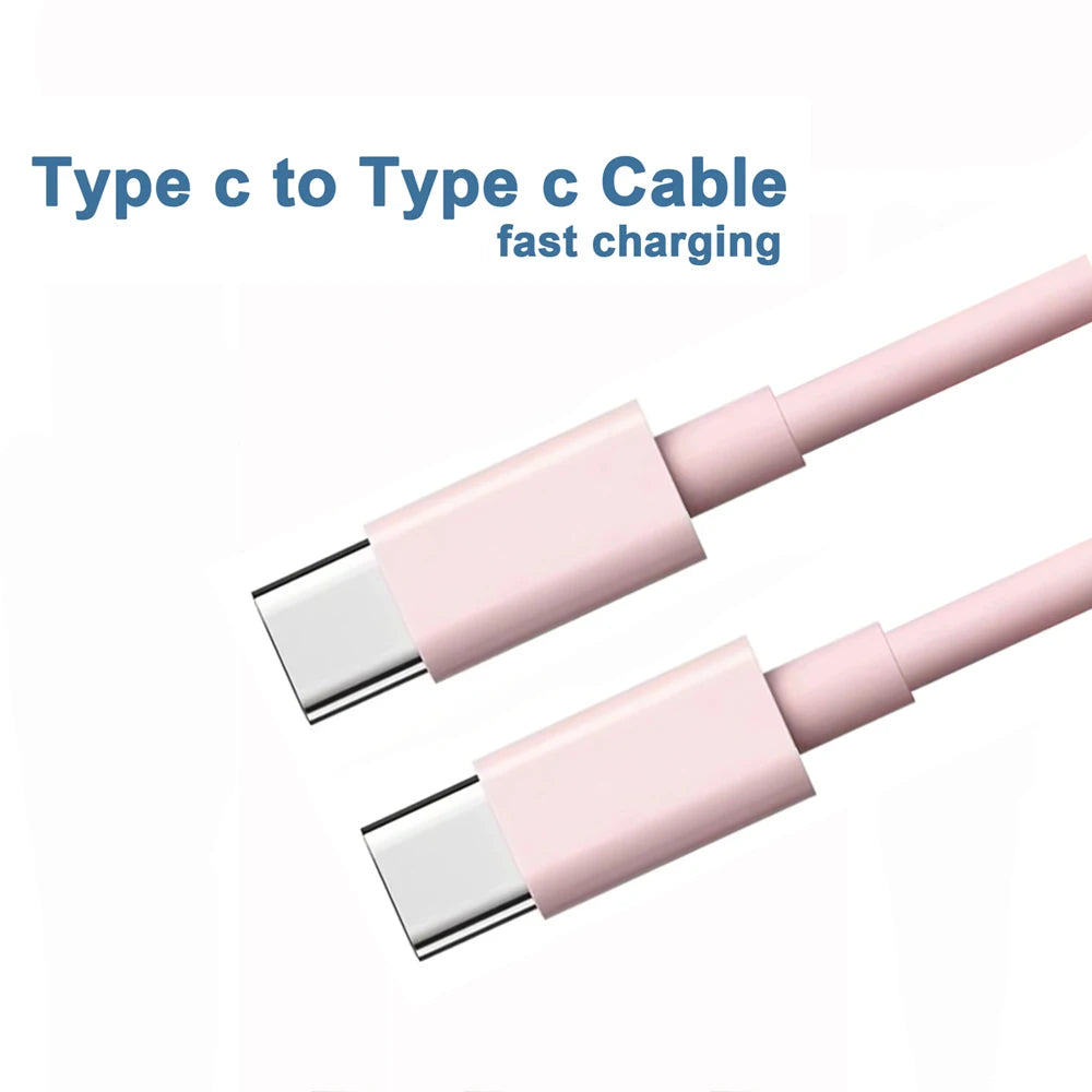 Câble PD 60W USB C vers USB Type C Câble de Charge Rapide pour iPhone 15 15Pro Huawei Samsung Xiaomi Ligne de Données Noir Blanc 1M 2M 3M