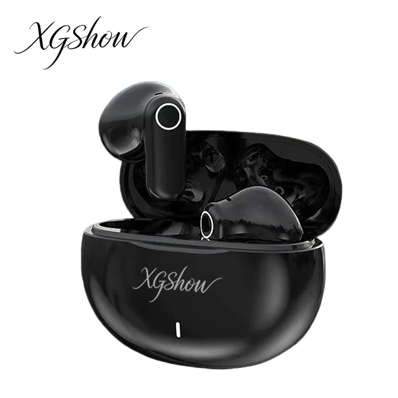 XGSHOW M21S, auriculares Bluetooth TWS inalámbricos de alta calidad de sonido HiFi, con batería de duración ultralarga, intraaurales de medio ajuste, mini y portátiles