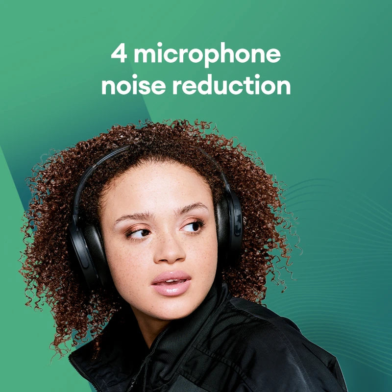Skullcandy Hesh ANC Foldable Over-Ear Wireless Headset Bluetooth Noise Reduction Headphones 22H Long Endurance HD Call Earphones