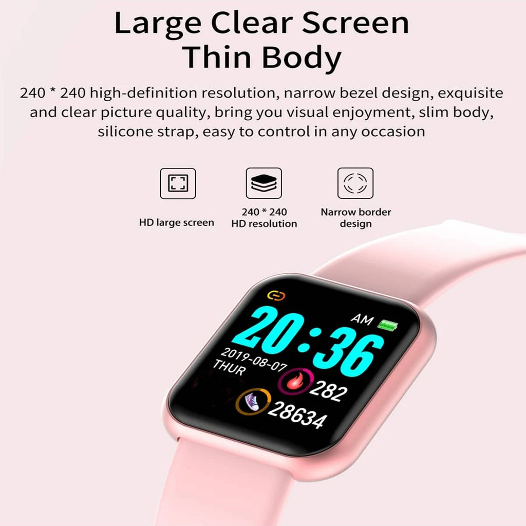 Multifunktionale Smartwatch für Damen und Herren, per Bluetooth mit dem Telefon verbunden, Musikplayer, Fitness- und Sportarmband, Schlafmonitor, D13-Smartwatch