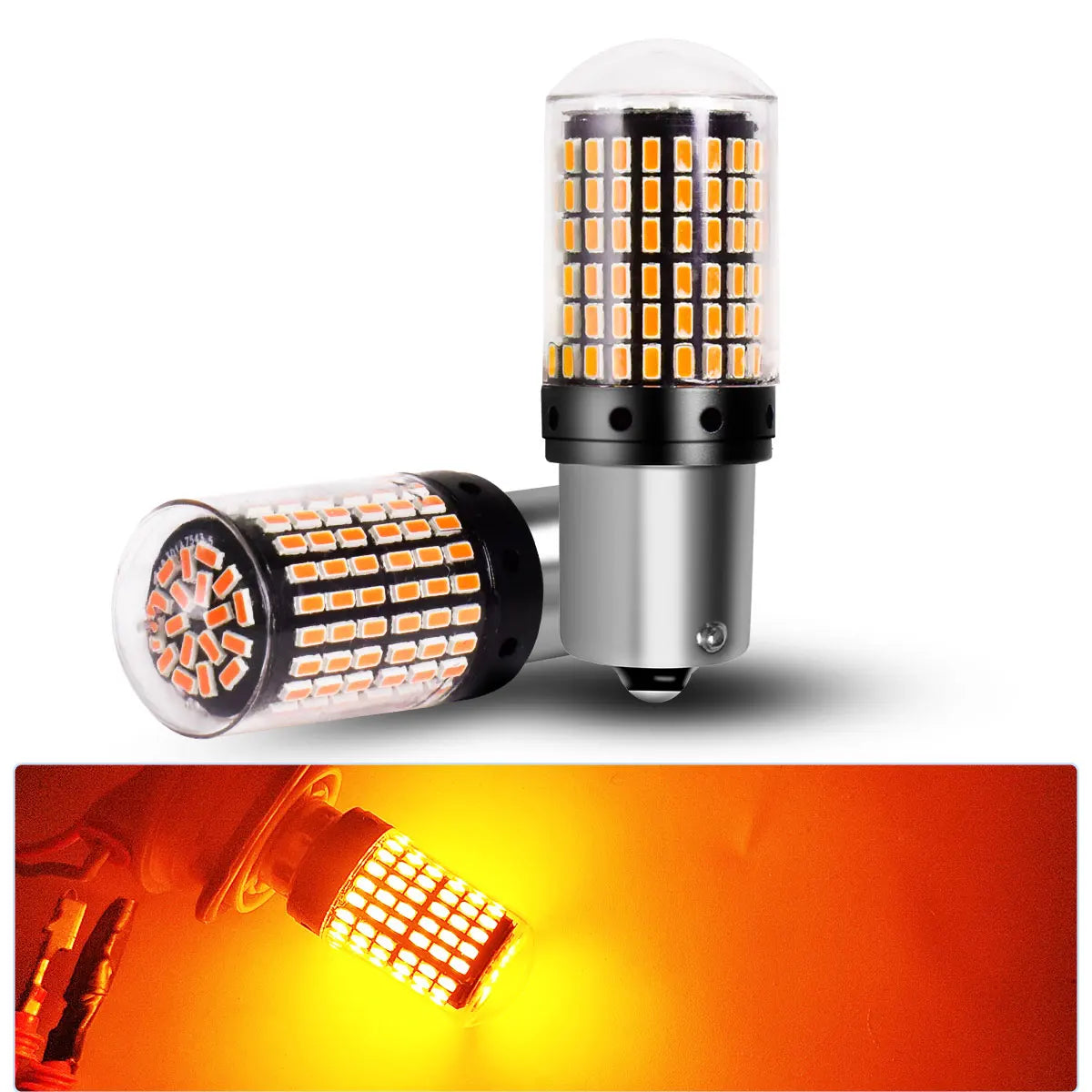 Smart Chips 2Pcs 1156 BA15S 1157 Bay15d Car LED Reverse Light Bulbs for Car Rear Tail Turn Signal Reverse Brake Running Lights
