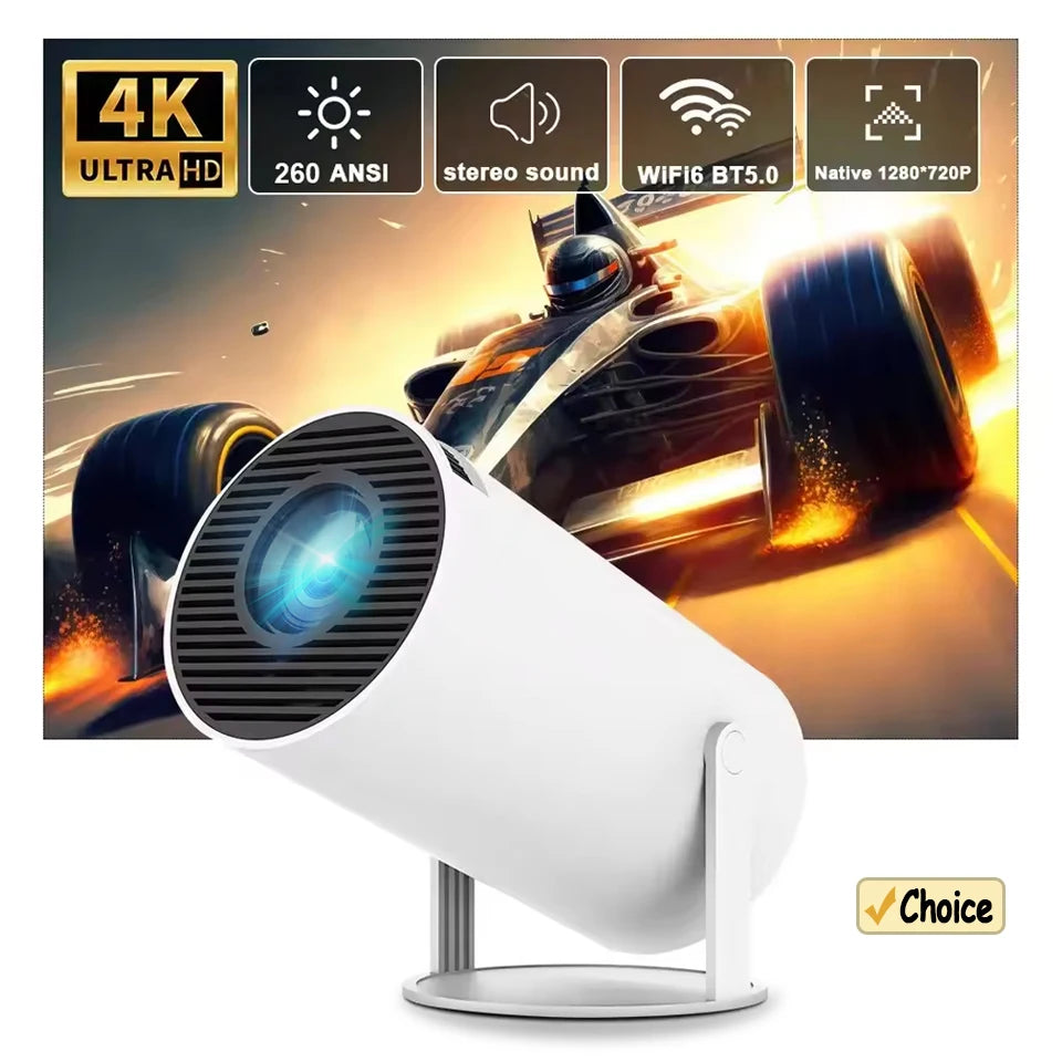 2026 New HY300 Projector 4K Android 11 Wifi6 290ANSI Allwinner H713 BT5.0 1080P 1280*720P Cinema Outdoor Portable Projetors ?