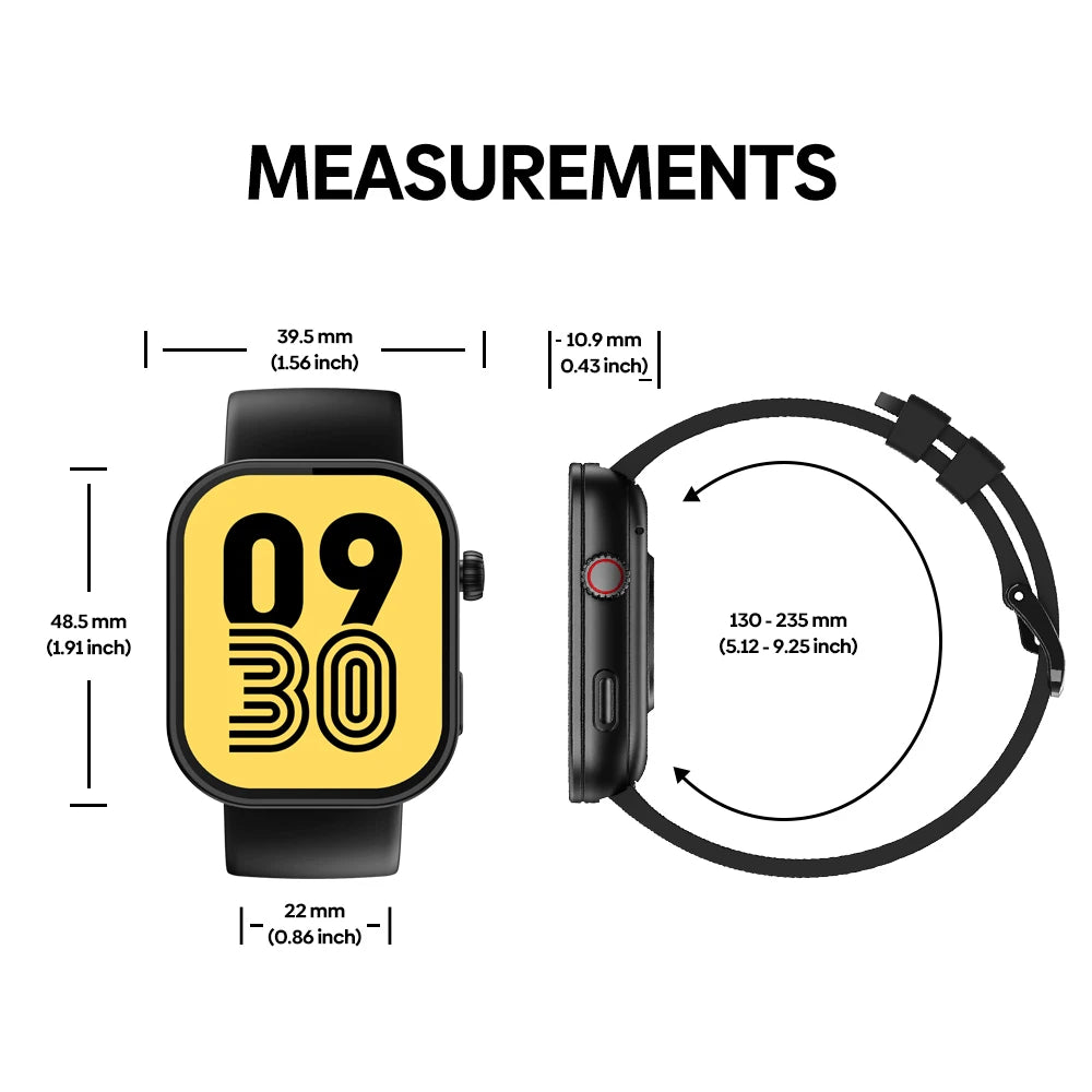 Ny Zeblaze Btalk Plus-smartwatch med stemmeopkald, 2.03'' HD-farveskærm, sundheds- og fitnessmåling, smartwatch til mænd og kvinder