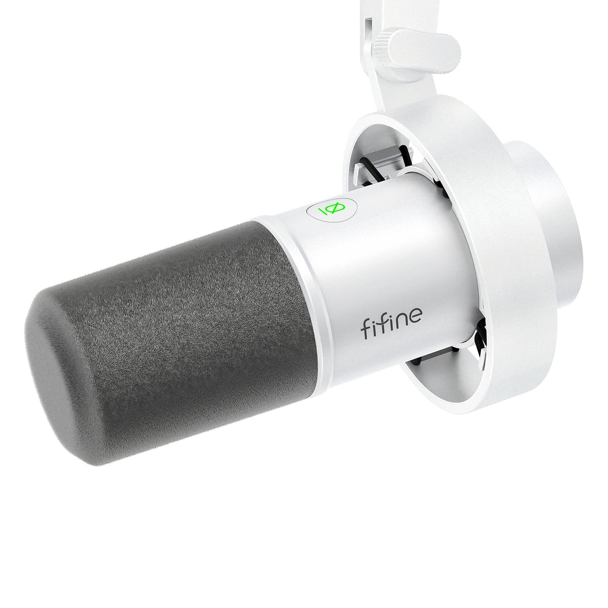 FIFINE Microphone dynamique USB/XLR avec support antichoc, fonction mute tactile, prise casque et contrôle du volume, pour PC ou carte son -K688