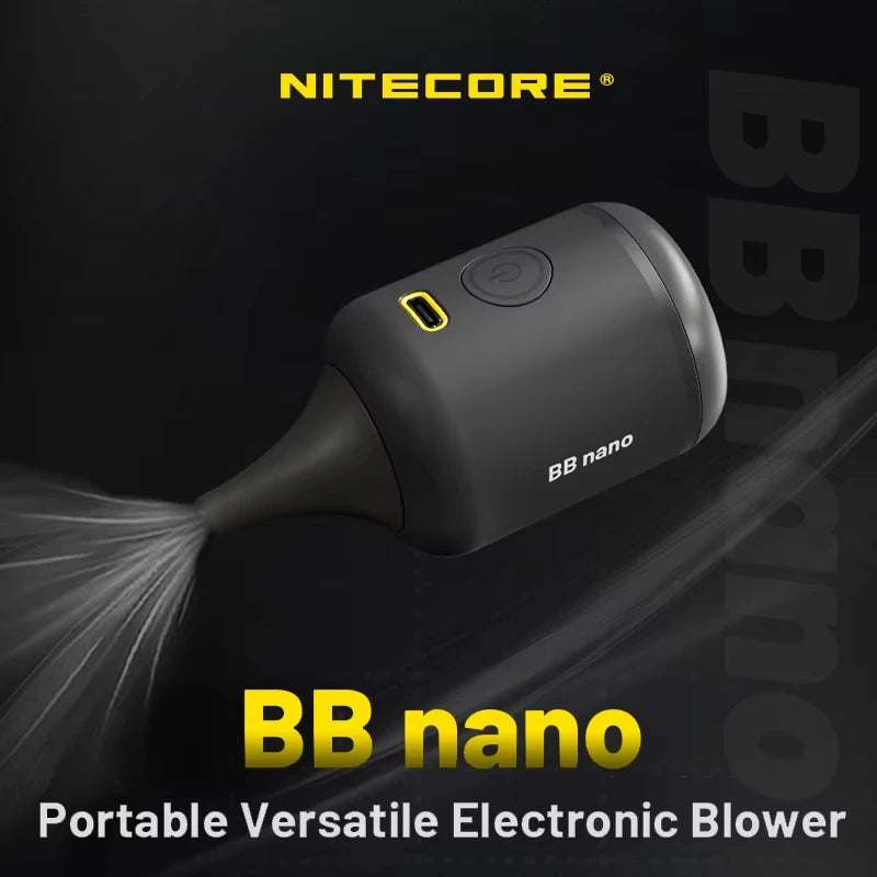 NITECORE BB NANO Multipurpose Camera Air Blower Mini Vacuum Cleaner Len Sensor Electric Duster for Canon Sony Keyboard Car Pet