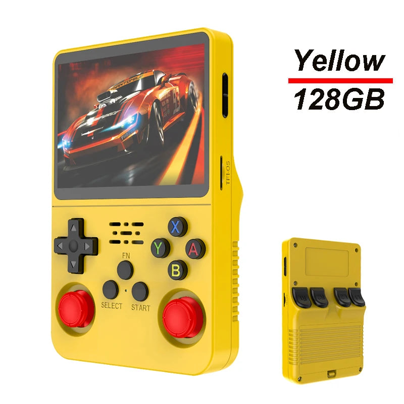 Originale Arkos R36S Retro-Spielkonsole mit 128 GB, tragbare Handheld-Konsole mit 3,5-Zoll-IPS-Bildschirm, mobiler Videoplayer, 64 GB, Spielkonsole als Geschenk für Kinder