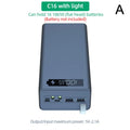 Portable Power Bank Case 16*18650 C16 USB Welding Free Power Bank Case Detachable QC 3.0 PD DIY Shell Housing For Powerbank