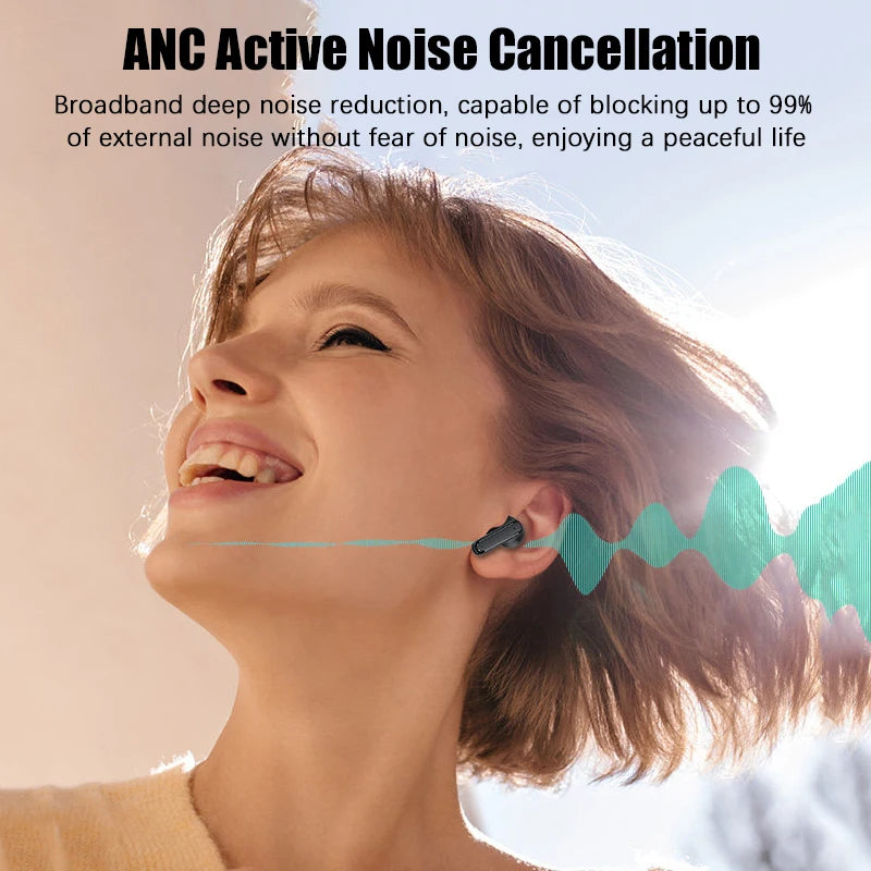 XGSHOW Tour Pro6 Bluetooth 6.0 Earphones LCD Full Color Screen 2026 New In Ear ANC Noise Reduction Ultra Long Endurance Earbuds