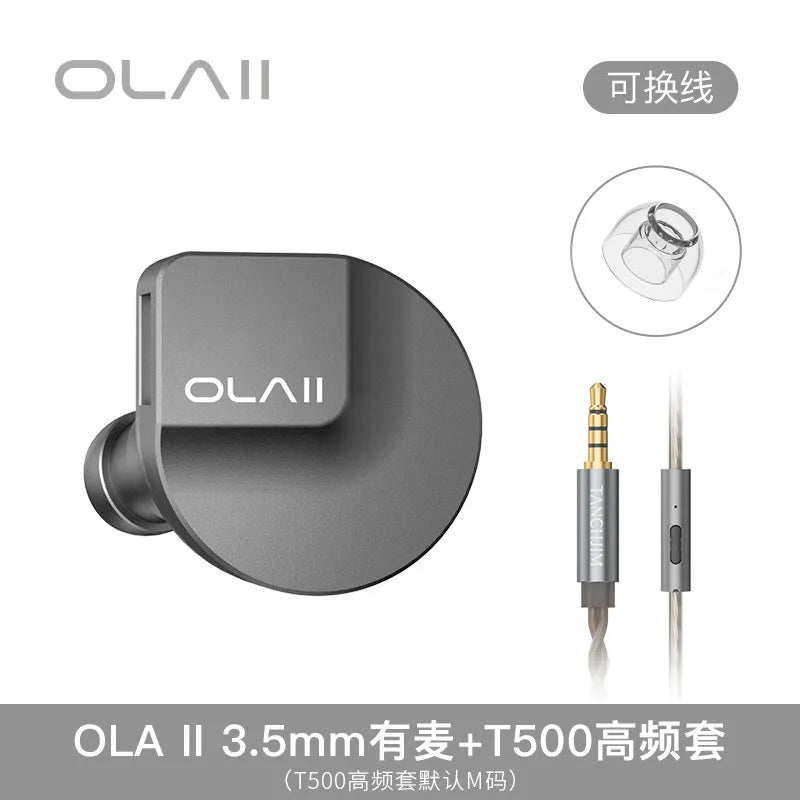 Écouteurs intra-auriculaires filaires TANCHJIM OLA2 avec pilotes hybrides, connecteur 3,5 mm/4,4 mm/Type-C, casque HiFi professionnel, cadeaux