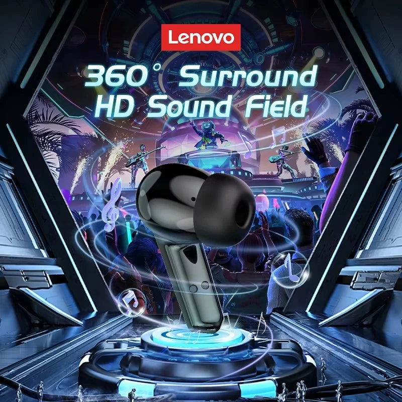 Auriculares Bluetooth Lenovo GM2 PRO para videojuegos, 5.3, auriculares deportivos de modo dual, llamadas HD, reducción de ruido, con micrófono, auriculares musicales