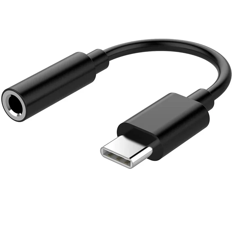 Typ-C-auf-3,5-mm-AUX-Adapter, USB-Typ-C-auf-3,5-mm-Audiokabel, Ohrhörer-Konverter für Samsung, Xiaomi, Redmi, Poco, LG, Huawei und OnePlus