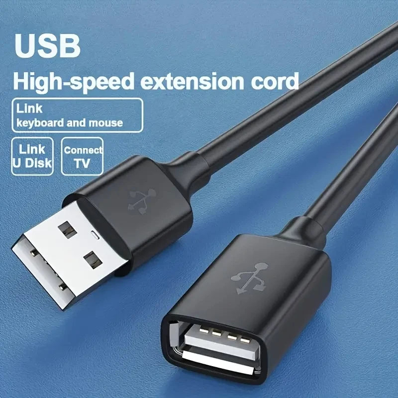 0.5/1/2/3/5 M USB-forlængerkabel 3.0, datakabel til bærbar computer, TV og SSD, USB 3 0-hanstik til hunstik, computer-, kamera- og printerforbindelse