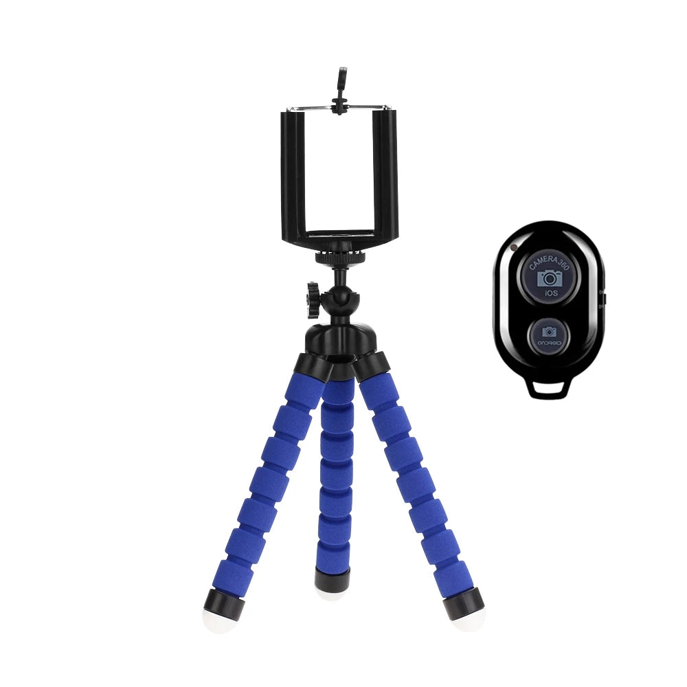 Trípode para teléfono y cámara móvil, soporte con pinza para smartphone, monopie, trípode de pie, trípode mini pulpo Stativ para teléfono