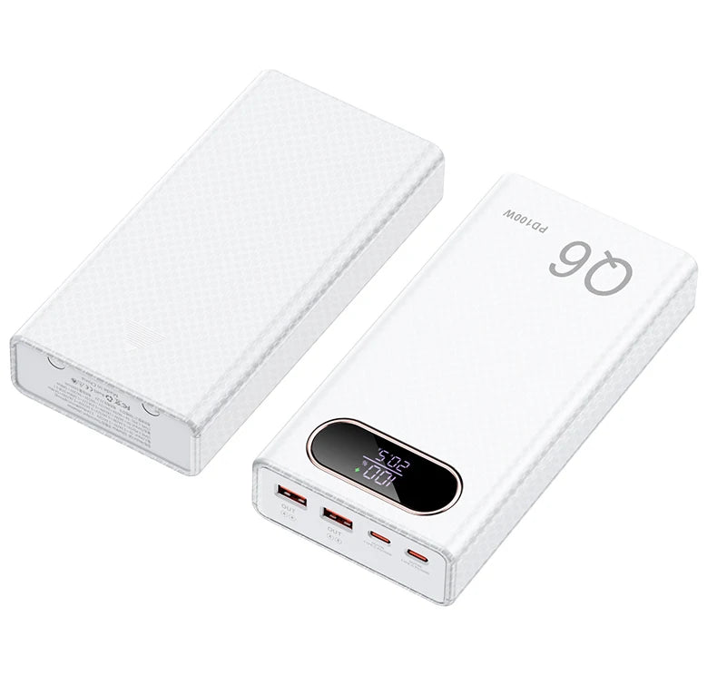 Kit DIY de batería externa con carga rápida PD100W, 20V 5A, para 6 baterías 21700, portátil, personalizable, sin soldadura y fácil de montar