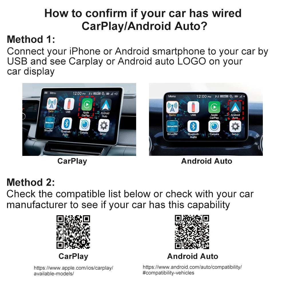 2026 Wireless CarPlay Adapter 2-in-1 Wired to Wireless Dongle for Apple & Android phone Plug and Play Universal Car Accessory