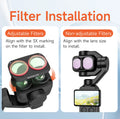 For DJI Osmo Pocket 4P Filter Kit ND 8 16 32 64 NDPL CPL 1/4 Black Mist MCUV Lens Filters HD Optical Glass Camera Accessories