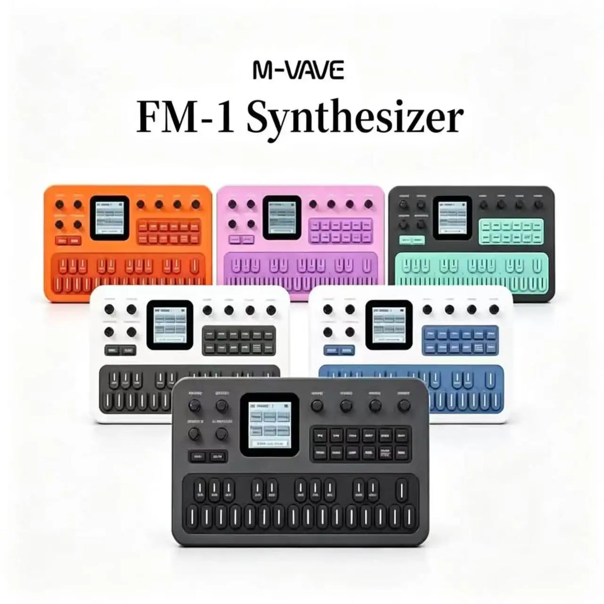 Original M-VAVE SK15 FM1 Portable Fm Synthesizer Effect Pedal 12h Battery 6-Operator 32-Algorithm 128 Presets Built-In Speaker
