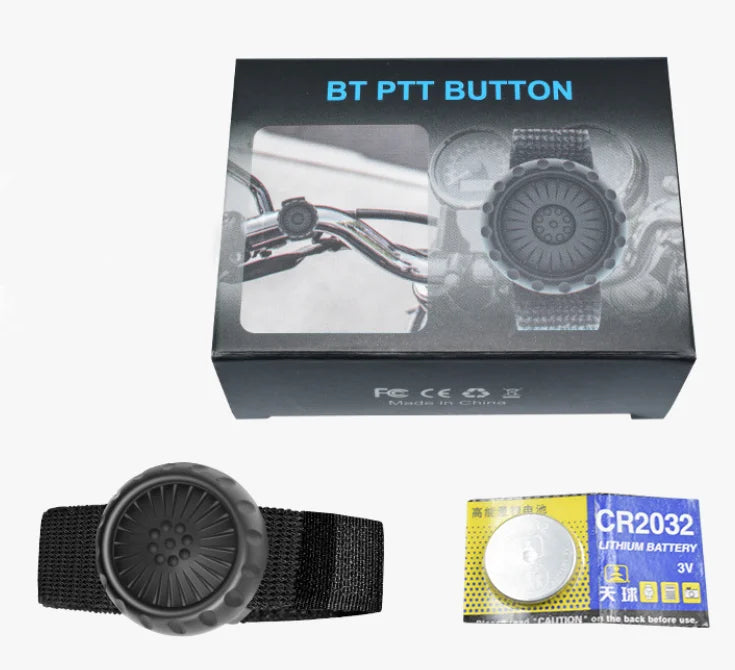 Trådløs Bluetooth PTT-walkie-talkie-kontrolknap til ZELLO-mikrofonhøjttaler til iOS- og Android-telefoner, bil og motorcykel, stemmeopkald