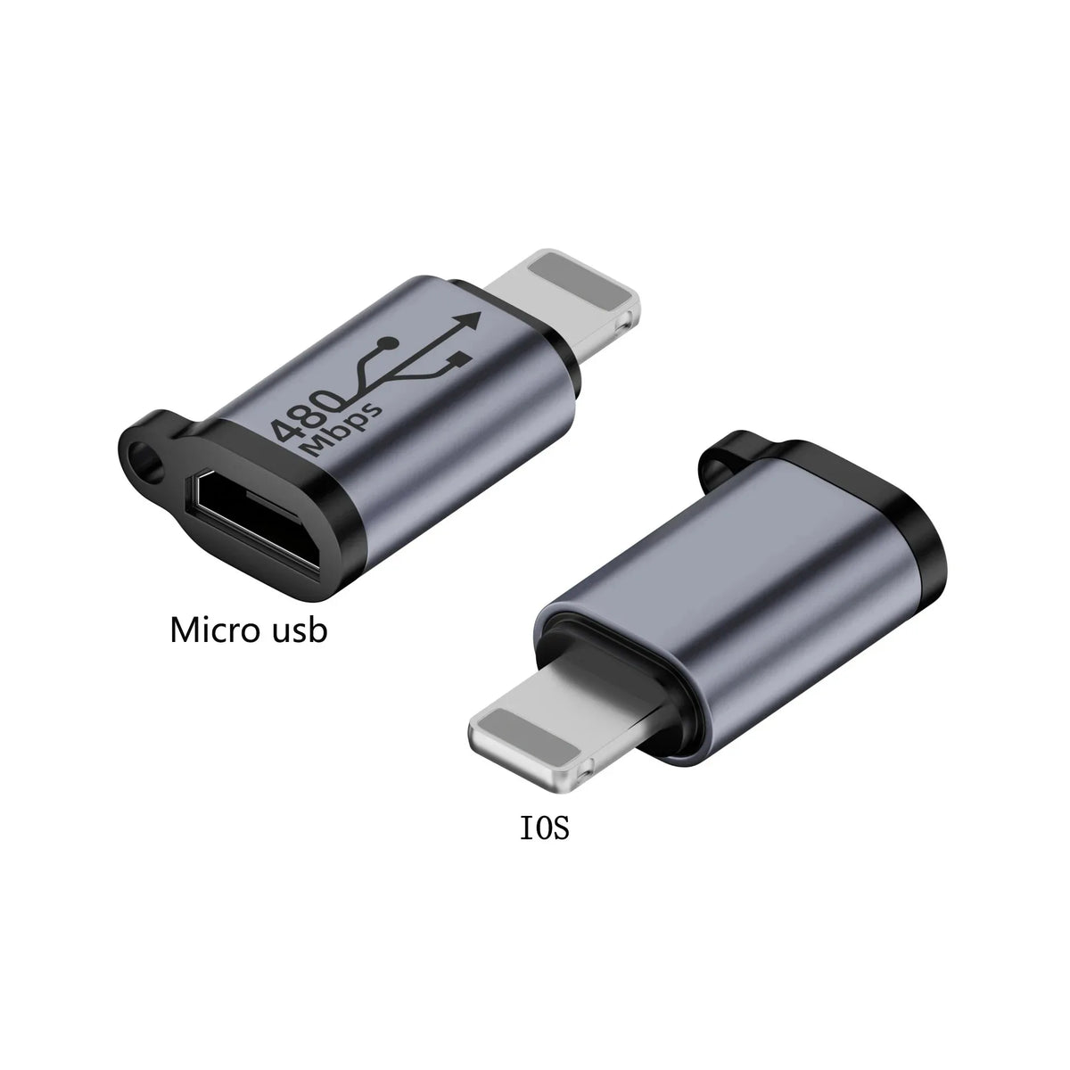 Type-C-hun til Mini-USB/Type-C/iOS-hun til Micro-USB/Micro-USB-hun til Type-C/Micro-USB-hun til Mini-USB-adapter