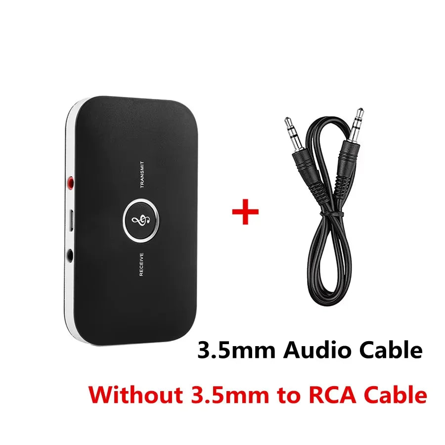 Transmisor y receptor de audio Bluetooth 5.0, RCA, con conector AUX de 3,5 mm, dongle USB, adaptador inalámbrico de música estéreo para kit de automóvil, PC, TV y auriculares