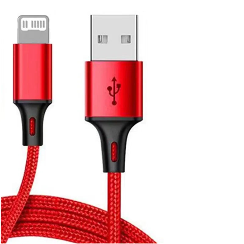 1M 1.5M 2M 3M 25cm Long USB Data Sync Line Charger Cable For Apple iphone 13 12 11 Pro XR XS MAX 5 5S 6 7 8 Plus iPad Mini Air 2