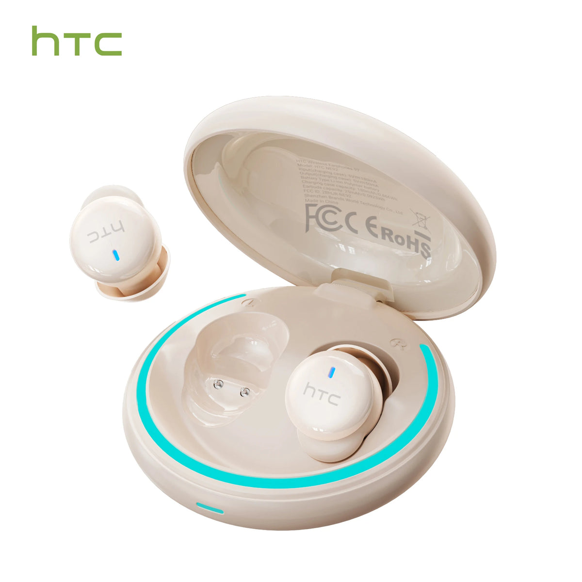 HTC NE92 Wireless Bluetooth 6.0 Sleep Earbuds In Ear Headphones Mini Invisible Earbuds 30H Playtime Comfortable Secure Fit Side Sleep Earphones HiFi Stereo Sound Noise Isolation for Sleeping Travel Office Relaxation Compatible with iOS Android