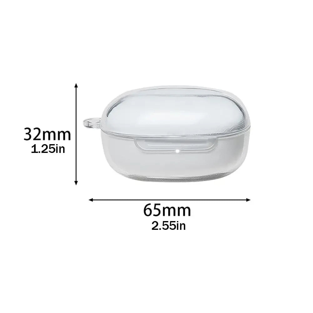 For Redmi Buds 6 Play Pure Color Transparent Earphone Case TPU Material Anti-Drop Soft Shell Easy Installation