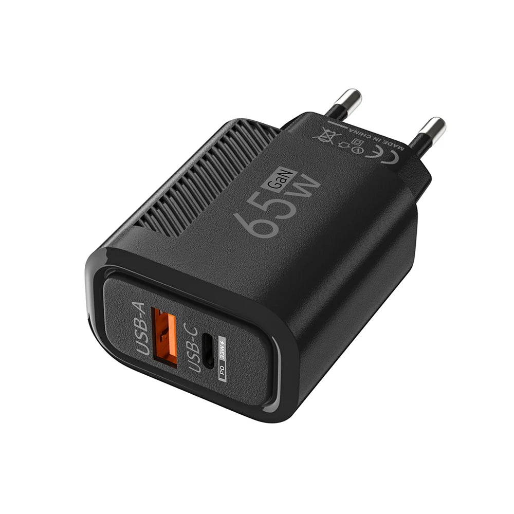 65W GaN Fast Charging USB Type C Charger US EU Plug PD 3.0 Quick Charge Travel Wall Charger For Phone Adapter For iPhone Samsung