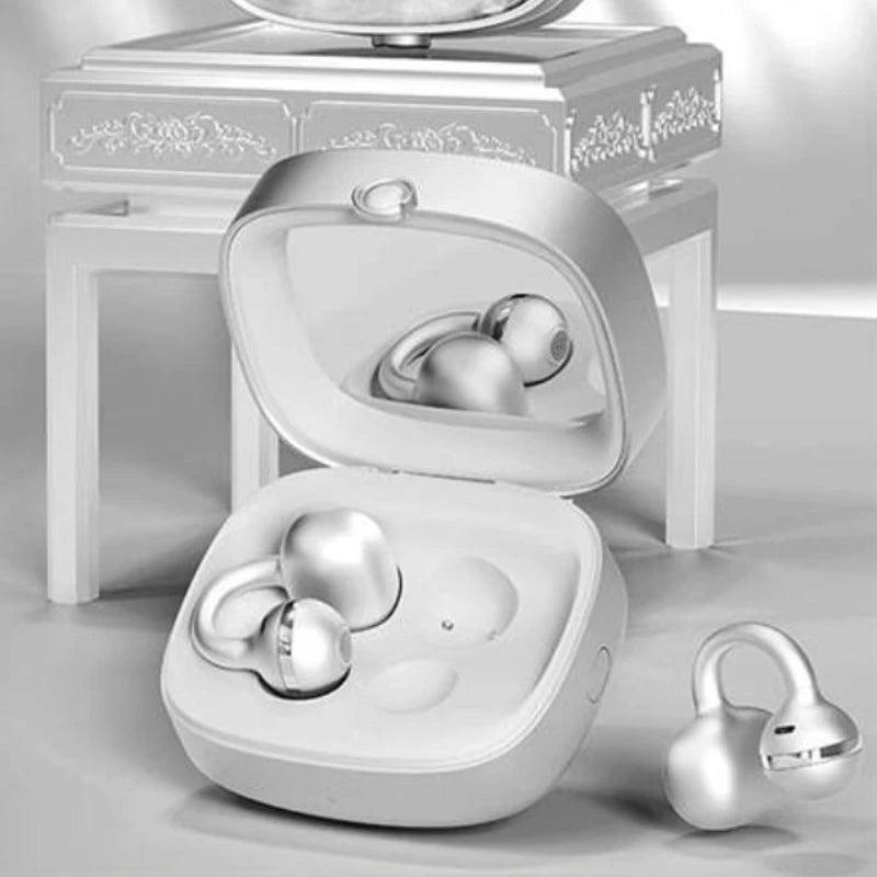 Edifier Yueying Clip-on Bluetooth Earphones with Built-in Mirror, Bluetooth 6.0, Long Battery Life, Open-ear Design Gifts