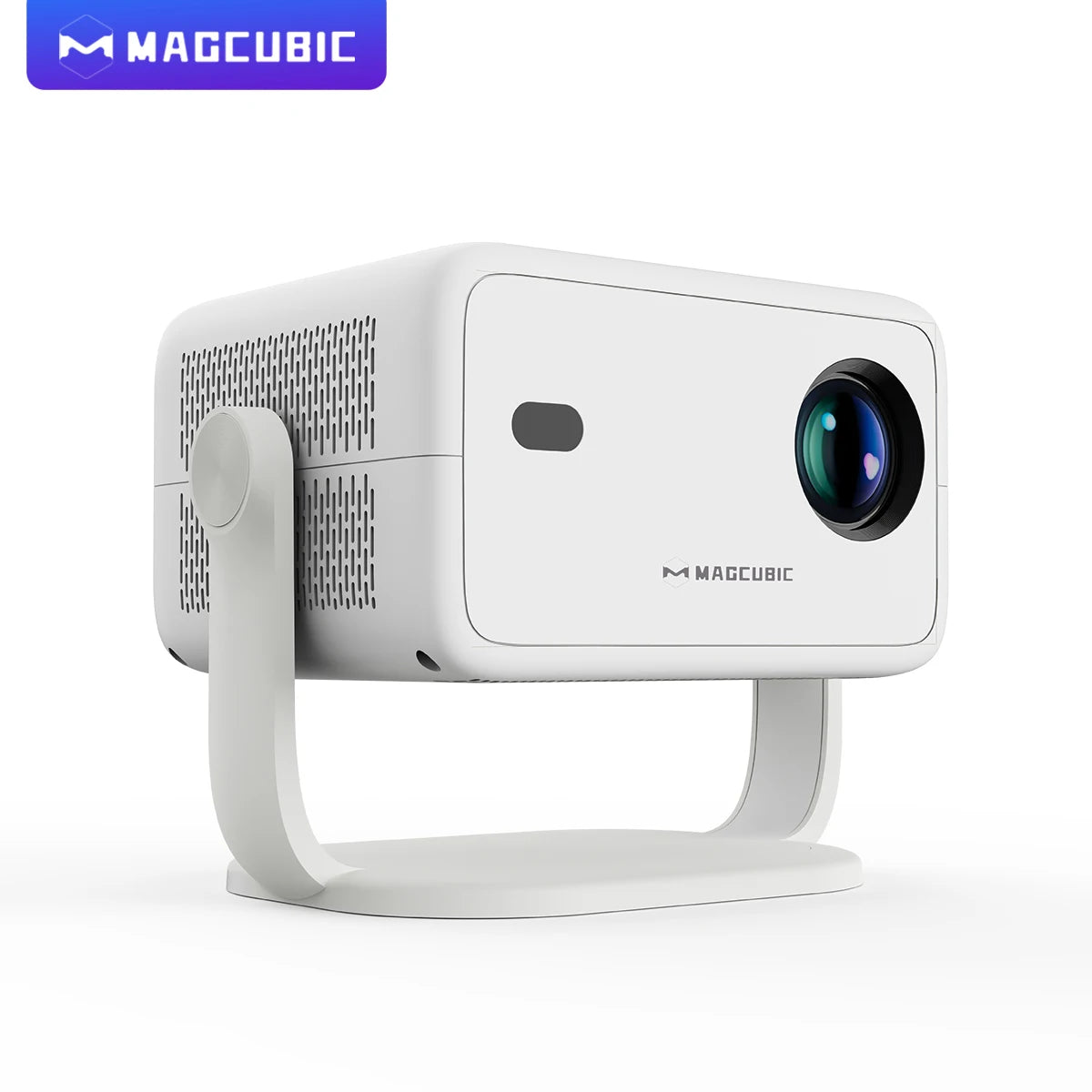 Proyector Magcubic L018 con resolución nativa 1080P, 650ANSI, 8K, Android 14 y rotación de 360°, corrección trapezoidal y enfoque automáticos, ratón aéreo, Wifi6, BT5.4, portátil para exteriores