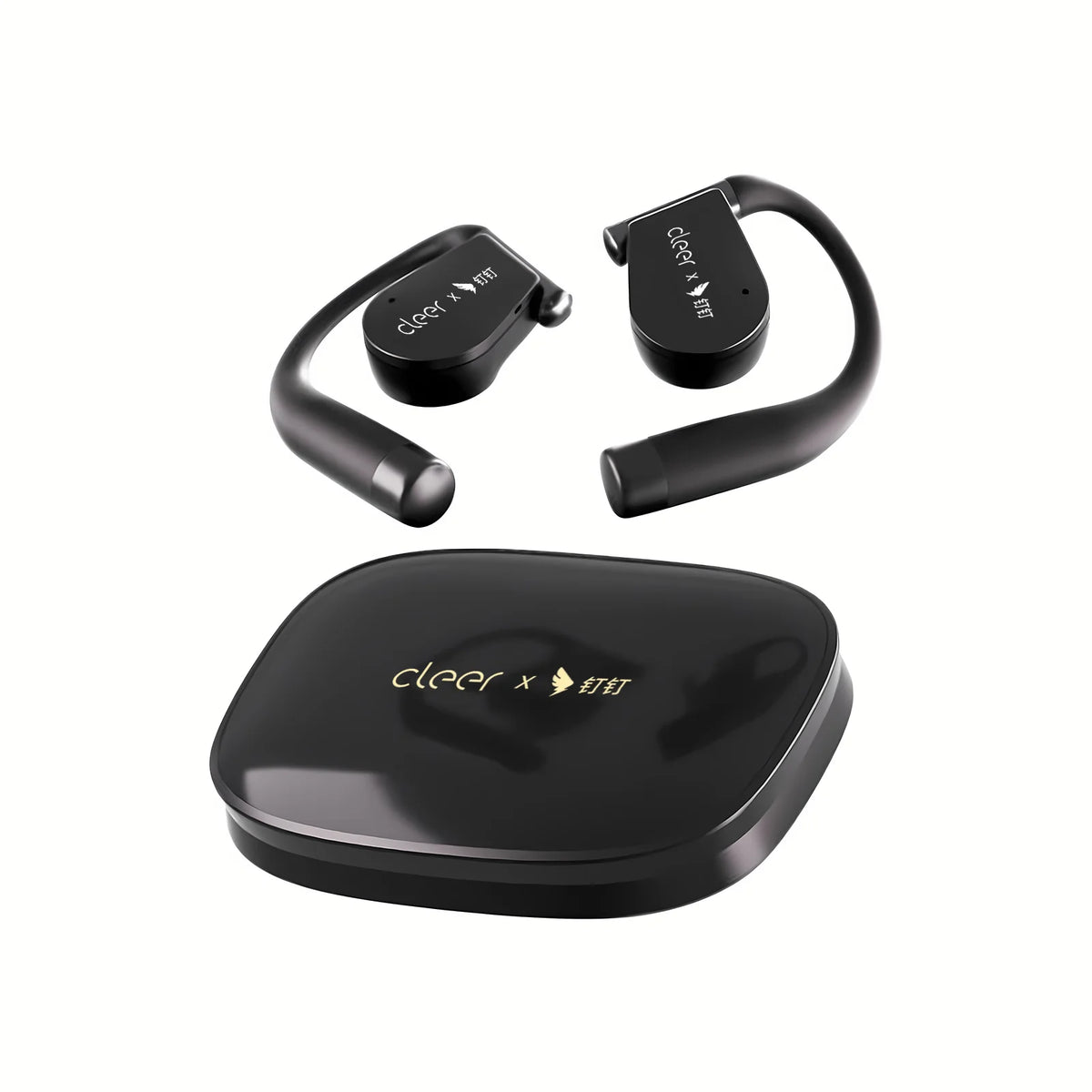 DingTalk H1 AI Earbuds, Open-Ear Recording&Real-Time Transcription, AI Meeting Summary&Translation, for Calls Interviews Office
