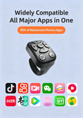 Bluetooth Scrolling Ring Wireless Remote Control, Short Video Page Turner Camera Shutter Controller, Universal Mobile Phone Tabl
