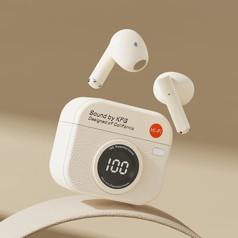 Q86 Casque sans fil Bluetooth 5.3 Affichage numérique LED de puissance Autonomie de 24 heures Casque de jeu HiFi Écouteurs de sport étanches