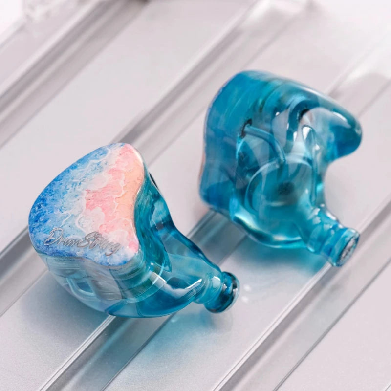 Zuo Gongyu Illusion Sand Powder Wired In-Ear Earphones HiFi Hand-Painted Triple Dynamic Driver Music Enthusiast Headphones Gift