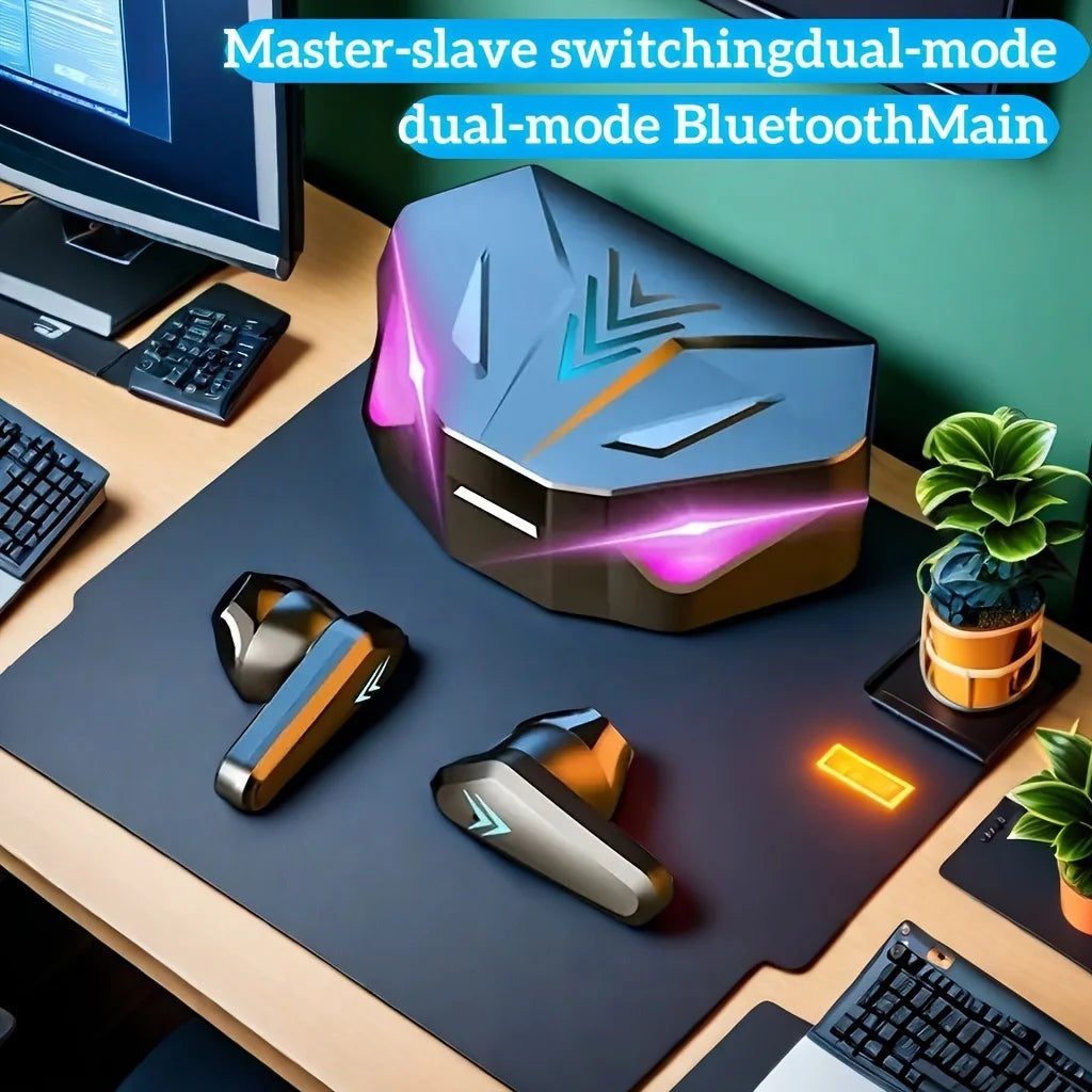 X15 TWS Casque sans fil Bluetooth Affichage LED Écouteurs Gamer avec micro Casque sans fil Écouteurs Bluetooth antibruit
