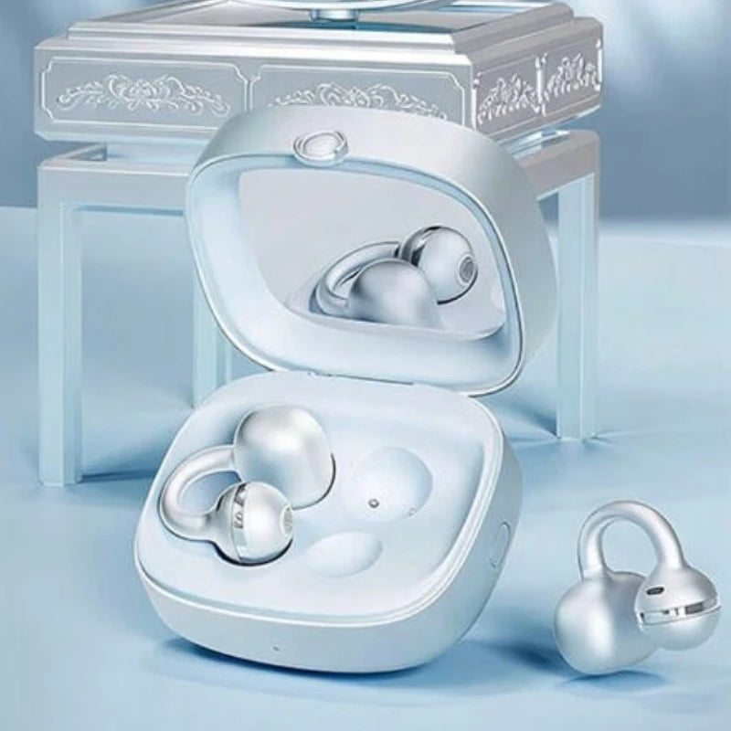 Edifier Yueying Clip-on Bluetooth Earphones with Built-in Mirror, Bluetooth 6.0, Long Battery Life, Open-ear Design Gifts