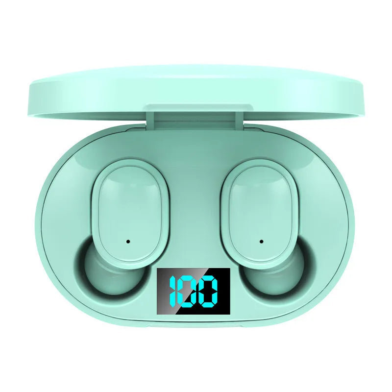 TWS-trådløse ørepropper med Bluetooth 5.0, digital skærm, mini-in-ear-hovedtelefoner, stereosamtaler og LED-opladningsetui